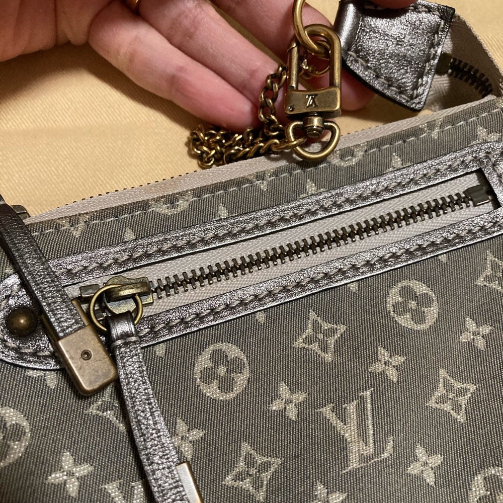 💯 Auth Louis Vuitton mini lin Cles (wristlet) - Picture 2 of 7